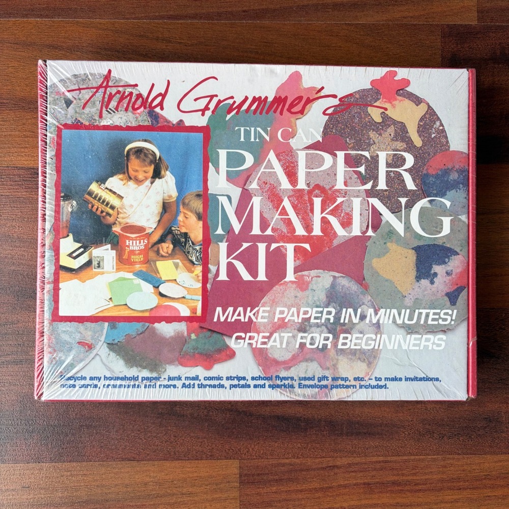 Arnold Grummers Tin Can Papermaking Kit Make Paper in Minutes‎